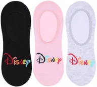 Skarpetki damskie - 3x Czarno-szare skarpetki, mikrostopki DISNEY 37-42 EU - miniaturka - grafika 1