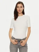 Koszulki i topy damskie - Calvin Klein T-Shirt K20K208052 Biały Slim Fit - miniaturka - grafika 1