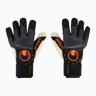 Rękawice bramkarskie uhlsport Speed Contact Absolutgrip Reflex czarno-białe 101126201 8 - Piłka nożna - miniaturka - grafika 1