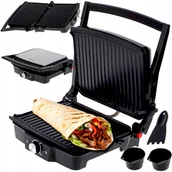 Grille elektryczne - Duży Elektryczny Grill Kontaktowy Rozkładany Toster XXL Moc 2500W Panini - miniaturka - grafika 1