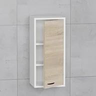 Szafki łazienkowe - Szafka łazienkowa wisząca słupek dąb sonoma 74,4 cm - miniaturka - grafika 1