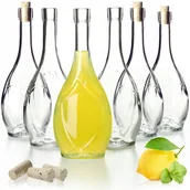 Domowy wyrób alkoholu - 6x KADAX Butelka Szklana 500ml Na Oliw�� Ocet Korek - miniaturka - grafika 1