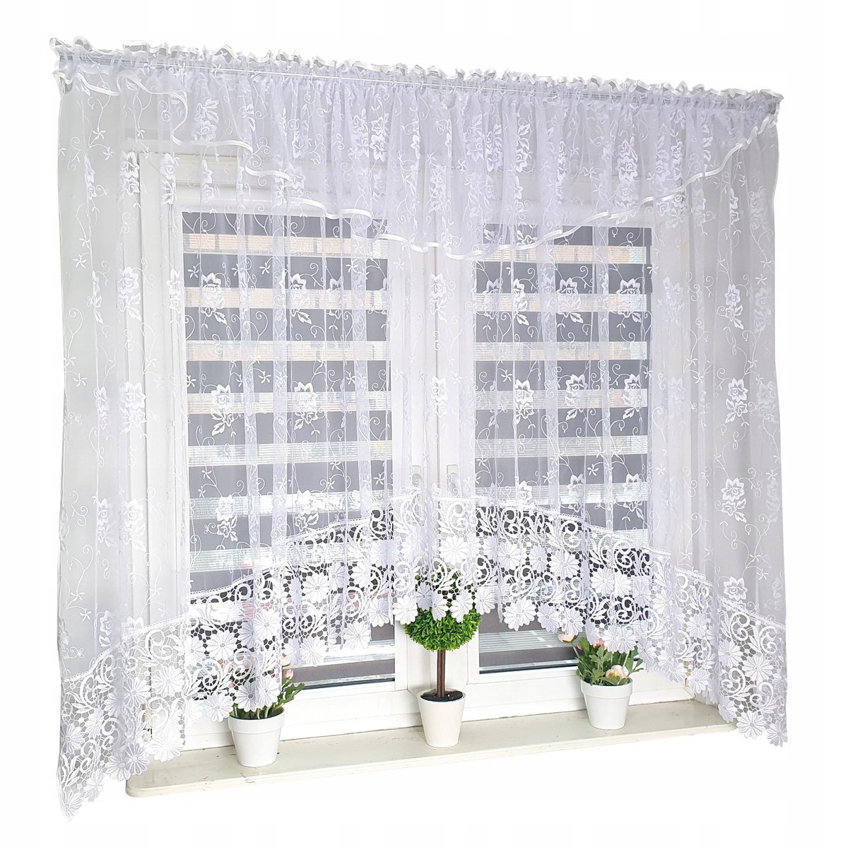 FIRANA GOTOWA 400x165 FIRANY FIRANKA BIAŁA ŁUK