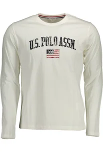 US POLO T-SHIRT Z DŁUGIM RĘKAWEM MĘSKI BIAŁY - Portfele - miniaturka - grafika 1
