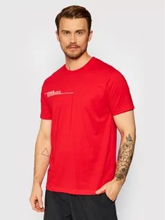 Koszulki męskie - Wilson T-Shirt M Team II Tech WRA794603 Czerwony Regular Fit - grafika 1