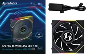 Wentylatory komputerowe - Lian Li UNI FAN TL Wireless LCD Lüfter, ARGB, PWM - Reverse Blade, 120mm, schwarz - miniaturka - grafika 1