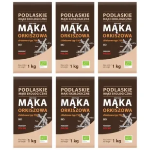 BioLife Mąka Orkiszowa chlebowa Zestaw 6 kg Bio - Mąka - miniaturka - grafika 1
