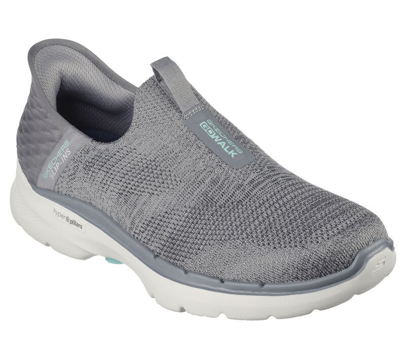 Buty Sneakers Damskie Skechers Go Walk 6 Fabulous View Szary 39,5EU