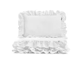 Pościel - pościel biała z falbaną 90x120 cm + 1x 60x40 cm - MUMLA - miniaturka - grafika 1