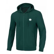 Odzież taktyczna i umundurowanie - Bluza rozpinana z kapturem Pit Bull Heavy Weight 220 Coolmax Pique Rockey '24 - Ciemnozielona XL - miniaturka - grafika 1