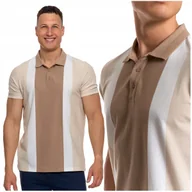 Koszulki męskie - Elegancki T-Shirt Koszulka Polo Polówka z Krótkim Rękawem Modna MORAJ - M - miniaturka - grafika 1