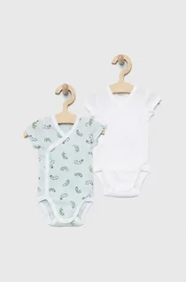 Body dla niemowląt - United Colors of Benetton body bawełniane niemowlęce 2-pack - grafika 1