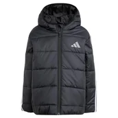 Kurtki i płaszcze dla chłopców - adidas uniseks-kind ESSENTIALS 3 STRIPES PADDED JACKET, black/white/white, 5-6 Years - miniaturka - grafika 1