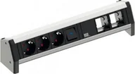 Listwy zasilające - Listwa zasilająca Bachmann DESK 3 gniazda czarna - miniaturka - grafika 1