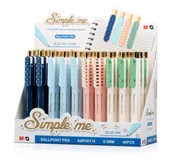 Długopisy - Display Długopis automatyczny Simple niebieski MG display 40 szt. - miniaturka - grafika 1