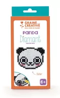 Zabawki kreatywne - Graine Creative Graine Creative Naklejka Diamentowa Mozaika Panda GC-750218 - miniaturka - grafika 1