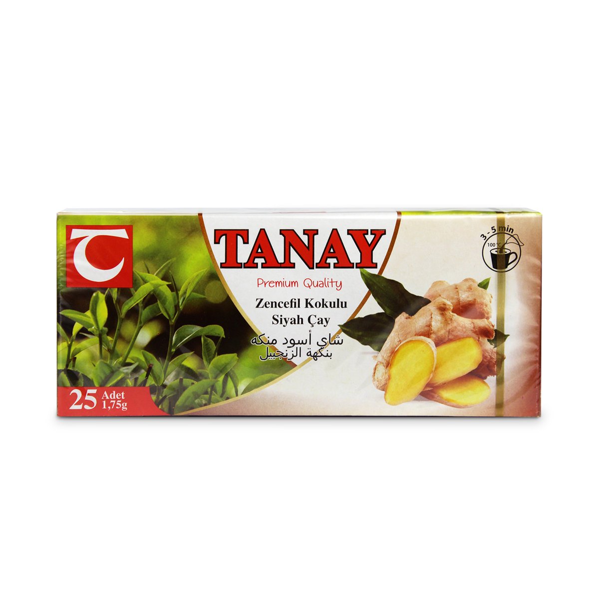 Herbata Ekspresowa Imbirowa 25 Torebek Tanay