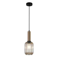 Lampy sufitowe - Italux Antiola PND-5588-1M-BRO+AMB PND-5588-1M-BRO+AMB - miniaturka - grafika 1