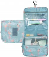 Kosmetyczki, organizery i kuferki - Wiszący Organizer Kosmetyczka na haczyk rozkładana duża torebka podróżna - miniaturka - grafika 1