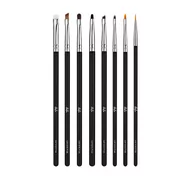 Pędzle do makijażu - Hulu - Perfect Cat Eye Set - Zestaw 8 precyzyjnych pędzli do makijażu - miniaturka - grafika 1