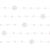 Dekoracje sali - PartyDeco Girlandy perłowe, j. różowy, 1,3m, 1op. GP19 - miniaturka - grafika 1