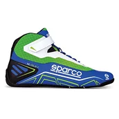 Buty motocyklowe - Sparco K-Run buty rozmiar 26 niebiesko-zielone fluo - miniaturka - grafika 1