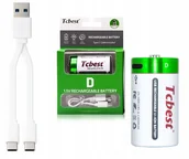 Ładowarki i akumulatory - Akumulator Li-ion Bateria D R20 4900mah Port Ładowania Usb-c Type-c Tcbest / Usb-d_r20 - miniaturka - grafika 1