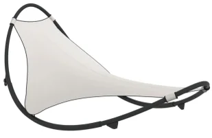 Elior Kremowy leżak ogrodowy z metalowym stelażem L6-A91 - Leżaki ogrodowe Elior Kremowy leżak ogrodowy z metalowym stelażem L6-A91 - Leżaki ogrodowe - miniaturka - grafika 1