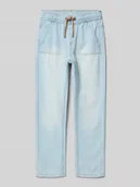 Spodnie i spodenki dla chłopców - Jeansy sportowe o kroju regular fit z czystej bawełny model ‘PETE’ - miniaturka - grafika 1