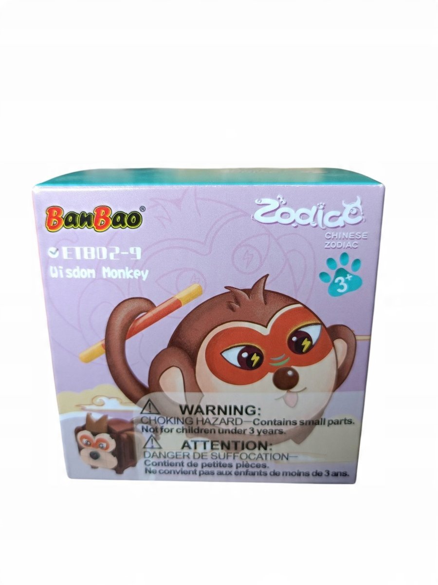 Klocki Konstruktor Znaków Zodiaku Banbao Małpa Wisdom Monkey Et802-9