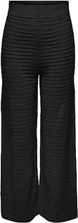 Spodnie damskie - ONLY Damskie spodnie ONLCATA Pant CC KNT, czarne, XS, czarny, XS - grafika 1