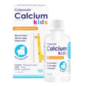 Witaminy i minerały - Calpossis Calcium Kids, od 3 lat, smak pomarańczowy, 165 ml - miniaturka - grafika 1