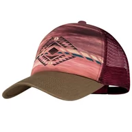 Czapki damskie - Buff, Trucker Cap L/XL 1253656323000 damska  czapka z daszkiem, bordowa - miniaturka - grafika 1
