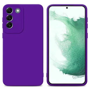 Pokrowiec Etui Do Samsung Galaxy S22 PLUS w FLUID CIEMNY FIOLET TPU Silikonowe Obudowa Ochronny Case Cover Cadorabo - Etui i futerały do telefonów - miniaturka - grafika 1