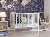 Łóżeczka i kojce - Łóżeczko dziecięce Kacper biały 120x60 - miniaturka - grafika 1