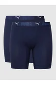 Majtki damskie - Obcisłe bokserki z detalami z logo w zestawie 2 szt. - Puma - miniaturka - grafika 1
