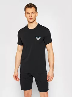 Koszulki męskie - Emporio Armani Underwear T-Shirt 110853 1P525 00020 Czarny Regular Fit - grafika 1