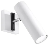 Lampy ścienne - Sollux Lighting Lampa kinkiet Direzione, biała, 40 W - miniaturka - grafika 1