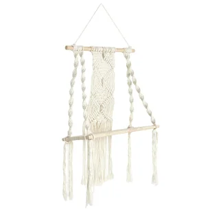 Półka Boho średnia macrama beżowa - Półki do salonu - miniaturka - grafika 1