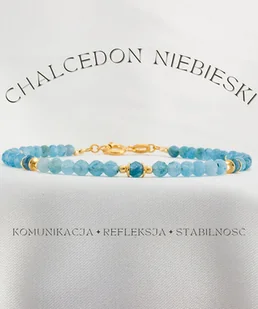 Chalcedon Niebieski Bransoletka - Bransoletki - miniaturka - grafika 1
