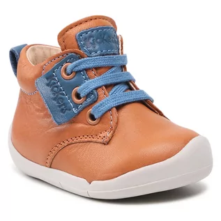 Botki męskie - Kickers Trzewiki Wazzap 858400-10 Blue/Camel 116 - grafika 1