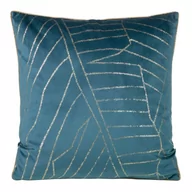 Poszewki na poduszki - Euro Firany Poszewka Eurofirany Velvet MUSA1 Granat + Złoty 45x45 1217175 - miniaturka - grafika 1