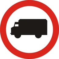 Wyposażenie miejsc publicznych - Znak drogowy zakazu B-5 Zakaz wjazdu samochodów ciężarowych - miniaturka - grafika 1
