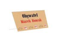 Kartki okolicznościowe i zaproszenia - Winietki personalizowane składane PRL - 15 szt. - miniaturka - grafika 1