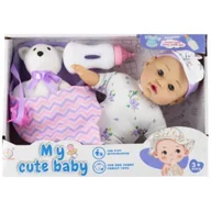 Lalki dla dziewczynek - Lalka Bobas 30cm miękka z akcesoriami MEGA CREATIVE 568560 - miniaturka - grafika 1