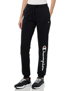 Champion Legacy American Classics W-Maxi-Logo Light Stretch Fleece Rib Cuff damskie spodnie dresowe, Czarny, XL - Spodnie damskie - miniaturka - grafika 1