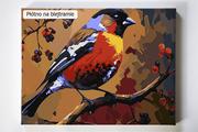 Malowanie po numerach - Wiosny czas, ptak, ptaki, malowanie po numerach - miniaturka - grafika 1