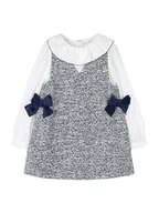 Sukienki i spódniczki dla dziewczynek - Mayoral Sukienka codzienna 4990 Szary Regular Fit - miniaturka - grafika 1