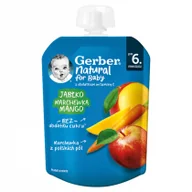 Desery dla dzieci - Gerber Deser w tubce jabłko, marchewka, mango po 6. miesiącu 80 g - miniaturka - grafika 1