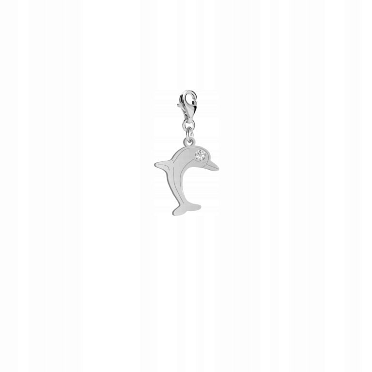 Srebrny Charms DELFIN DEDYKACJA GRATIS